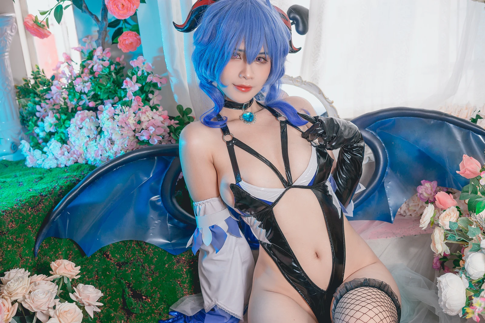 图片[2]-Pyon Ganyu Succubus Genshin Impact-COS世界